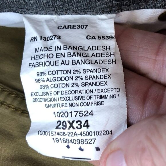 Lee Mens Pants Size 29x32 Hemmed Extreme Motion Khaki Casual Straight Tapered Po - Picture 8 of 13